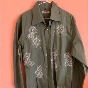 Dragonfly long sleeve dress shirt